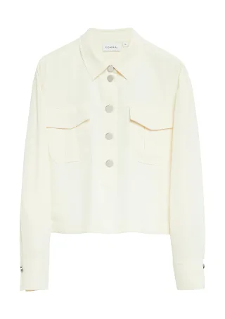 comma - Bluse creme - Gr. - 42