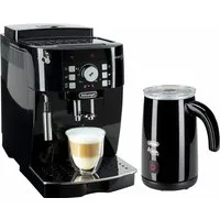 De'Longhi Kaffeevollautomat Magnifica S ECAM21.118.B - mit Barista-Milchaufschäumer, Schwarz, Direktwahltasten, Kegelmahlwerk (13 Malgrade), 15 Bar Pumpendruck