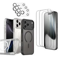 Futurea Smartphone-Hülle iPhone 17 MagSafe Schutzhüllen Case mit 3x Panzerglas und Kameraschutz 6,3 - 6,9 Zoll, für Apple iPhone 17 Air, Pro, Pro Max mit 3x Panzer- Kameraschutzglas