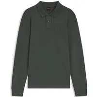 BOSS ORANGE Poloshirt Passerby Langarm Regular Fit Langarm Classic Stretch Pique Polo, pflegeleicht