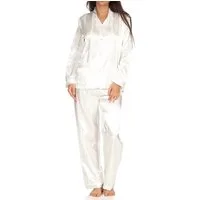 Normann Pyjama Satin Pyjama Streifendessin - innen angeraut 251 94 010