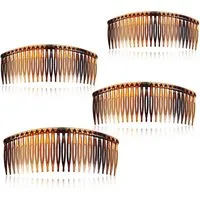 Boao Haarkamm 4er Set Tort Haar Kamm Schildkröte Schale Glattes Haar - 12,5 cm