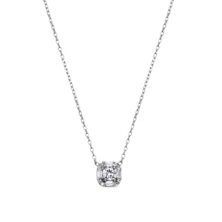 Luxenter Sterling Silber 925 Halskette mit rhodiniertem Brillant Zirkonia - Dyadu