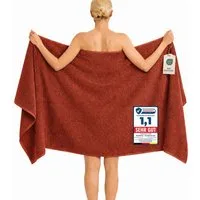 Komfortec Saunatuch 100x200 cm Badetuch aus 100% Baumwolle, Frottee (1-St), extra Große, Schnelltrocknend