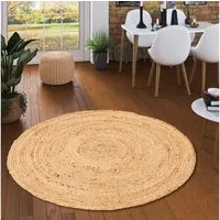 Pergamon Sisalteppich Naturfaser Handgefertigt Jute Teppich Nele Rund, Rund, Höhe: 4 mm