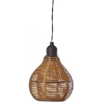 Luxform Hängeleuchte Luxform Hanging Lamp Rattan, LED fest integriert, Warmweiß, LED-Hängeleuchte, batteriebetrieben, warmweiß