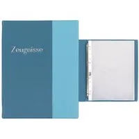 Idena Keksdose Idena Zeugnismappe Ringbuch mit 10 Klarsichthüllen 100µ pastell blau