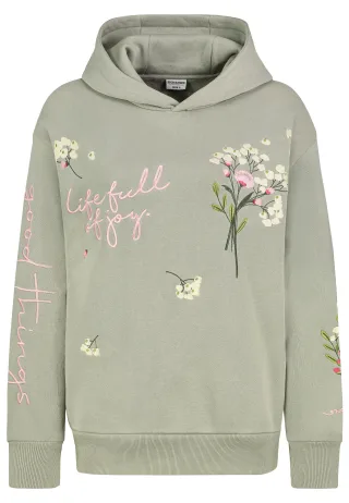 Authentic Style - RE9CIFN3ZWF0c2hpcnQgSG9vZHk= faded green - Gr. - S