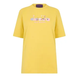 Diadora - T-Shirt für Damen, Rundhalsausschnitt (Gelb)
