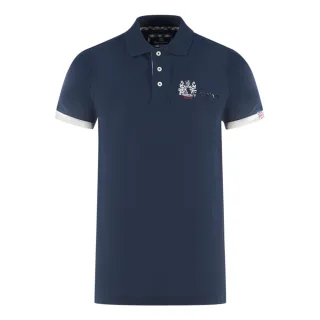 Aquascutum London Aldis Marineblaues Poloshirt