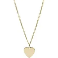 Fossil Collier Fossil Damen-Kette Edelstahl Herz