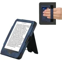 kwmobile E-Reader-Hülle Flip Schutzhülle für Tolino Vision 1 / 2 / 3 / 4 HD, Handschlaufe - Cover Wildleder-Optik