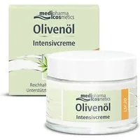 Dr. Theiss Naturwaren Gesichtspflege - Olivenöl Intensivcreme LSF 20, Reichhaltige Aufbaupflege mit LSF 20