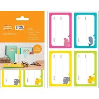 Avery Zweckform Etikettenpapier LIVING Kinder 16x Buch-Etiketten 47,5x73mm, Namens-Aufkleber Haushalts-Etiketten Sticker Heft Abgerundete Ecken