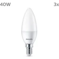 Philips LED-Leuchtmittel 40W Non-Dim, E14, 3 St., Warmweiß