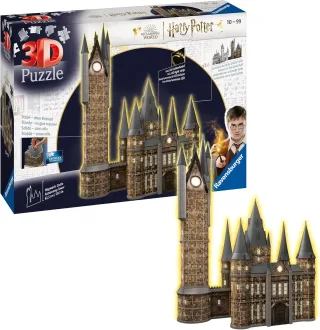 Ravensburger 3D Puzzle 11551 - Harry Potter: Hogwarts Schloss Astronomieturm (Night Edition) [540 Teile]