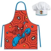 MARVEL Kochschürze Spiderman Kochen Schürze Superheld Kid Malschürze Kindergarten Backset