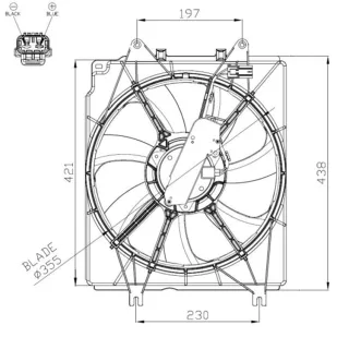 NRF K?hlerl?fter Honda CR-V RM RW 47934