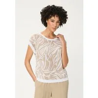 Olsen Strickpullover Pullover mit Allover-Dessin mit Allover-Dessin