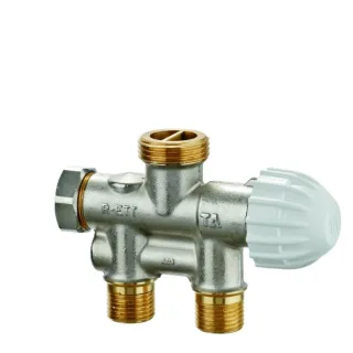 Heimeier Einrohrventil 50679005 G 3/4 AG FPL, M 21x1,5, für unteren Einpunktanschluss