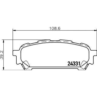 Hella Bremsbel?ge hinten Subaru Forester Impreza