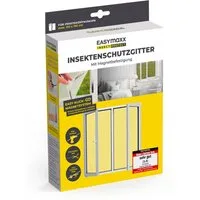 EASYmaxx Insektenschutz-Fensterrahmen Fliegengitter für Fenster, mit Magic Click 150 x 130 cm, (1-St), Moskitonetz zuschneidbar, Einfache Montage mit 12 Magneten