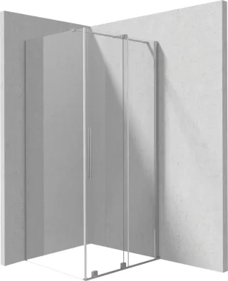 Neuesbad Duschkabine, Edelstahl gebürstet, 120x90 cm NB1DEKTJF32R1 + NB1DEKTJF39P1 NB1DEKPNFP12S091