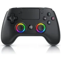 CSL Wireless Gamepad für PS4 & PC, Dual Vibration, Touchpad, 3,5 mm Klinke PlayStation 4-Controller (1 St., für Playstation 4 Pro / Slim, Makro, LED, Bluetooth, Headset Anschluss)