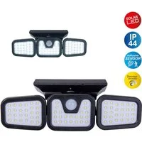 näve LED Solarleuchte Pacita, Sensorschalter, LED fest integriert, Kaltweiß, Wandleuchte, dimmbar in 3 Stufen, Sensor/Dämmerungsschalter