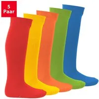 Footstar Langsocken EVERYDAY! 5 Paar Kinder Kniestrümpfe Lange Socken für Mädchen & Jungen