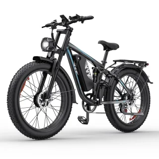 [EU Direct] YVY C26 MAX Electric Bike 48V 23Ah Battery 1000W*2 Dual Motors Recommended Top Speed 25KM/H 26*4.0inches Tir