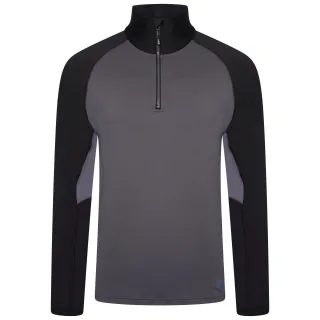 Dare 2B Mens Fuser Core Stretch Half Zip Thermal Top (Ebenholz grau)