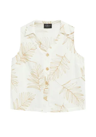 s.Oliver BLACK LABEL - Bluse creme - Gr. - 46