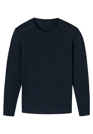 SCHIESSER - Shirt Langarm nachtblau - Gr. - 8