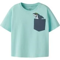 Name It T-Shirt NMMFIKZ SS NREG TOP BOX mit kleiner, aufgesetzter Brusttasche