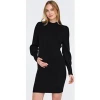 ONLY MATERNITY Strickkleid OLMKATIA L/S DRESS KNT NOOS Regular Fit, hochschließender Kragen, Langarm, unifarben