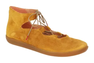 Think 950 NATURE Damen Halbschuhe gelb caramel Velourleder bequem & leicht