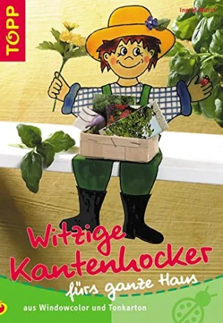 Witzige Kantenhocker fürs ganze Haus: Kantenhocker aus Windowcolor und Tonkarton