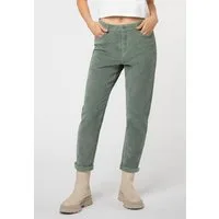 Eight2Nine Stoffhose Damen Kordhose MOM Fit mit Aufschlag 5 Pocket, Gürtelschlaufen