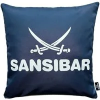 Sansibar Sylt Dekokissen Outdoor Kissen Sansibar (1 Stück), Logodruck, 45x45 cm, Kissenfüllung, Outdoor geeignet, wasser- und schmutzabweisend
