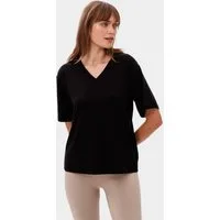 Les Lunes T-Shirt PAARKER T-Shirt V-Neck Loose Fit V-Ausschnitt, Oversize, Loose Fit, Soft Touch