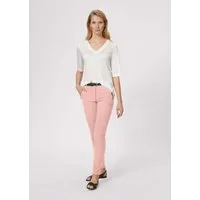 MADELEINE Stoffhose Schmale Skinny-Hose, Zippertaschen Unifarbenes Modell mit praktischem Zipper-Verschluss