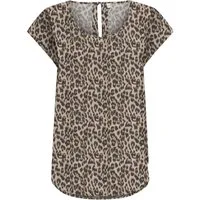 ONLY Shirtbluse ONLNOVA LIFE S/S TOP AOP PTM Viskose, regular fit, Rundhals