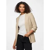 pieces Blusenblazer PCBOSELLA 3/4 BLAZER NOOS Materialmix, regular fit