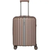 travelite Hartschalen-Trolley PAROS Reisekoffer Hartschale, 4 Rollen, Kreuzspanngurten – robustes ABS-Reisegepäck