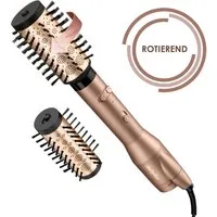 BaByliss Warmluftbürste BaByliss Big Hair Dual Warmluftbürste rotierend, AS952E, Rotierender Rundbürstenföhn mit Ionen, 2 Aufsätze für Volumen, 650 W