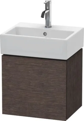 Duravit L-Cube Waschtischunterbau wandhängend Eiche dunkel gebürstet Matt 434x341x400 mm - LC6245R72 LC6245R7272