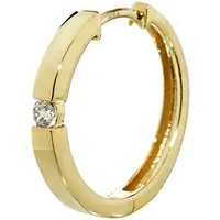 NKlaus Klappcreolen Single 333 Gelbgold Klappcreolen Ohrringen 18,4 X2 (Damen)