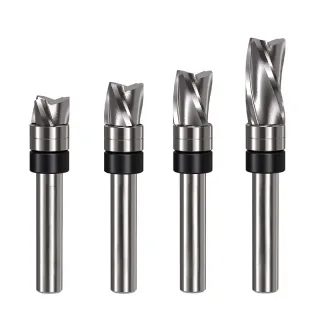 1Pcs 3-Flute Down Cut Router Bit 1/4" Shank 1/4" 3/8" 1/2" 3/4" Cutting Length Wood Slotting Trimming Milling Cutter