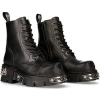 NEW ROCK M.NEWMILI083-S35 Plateaustiefelette Handgefertigt in Spanien aus echtem Leder